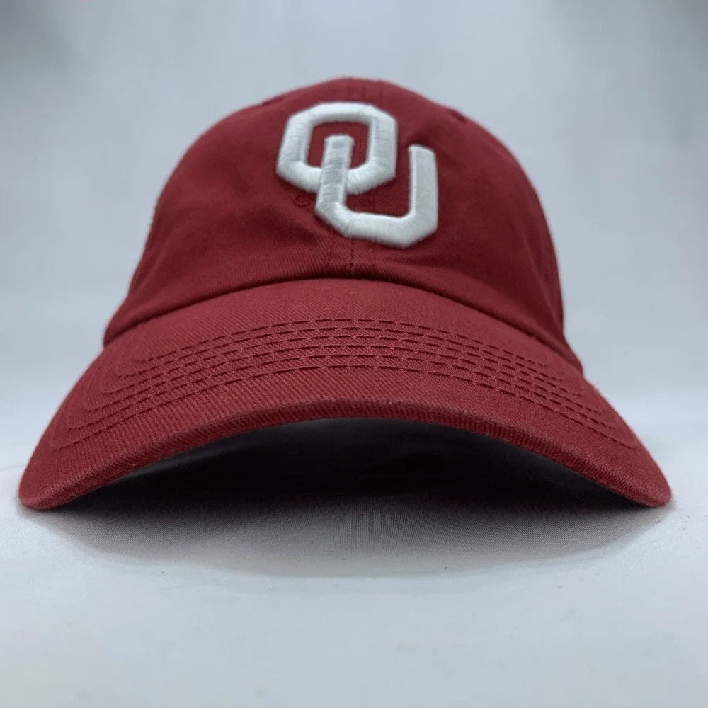OU Oklahoma Hat Womens Red Adjustable Strapback Baseball Cap Sooners TOW